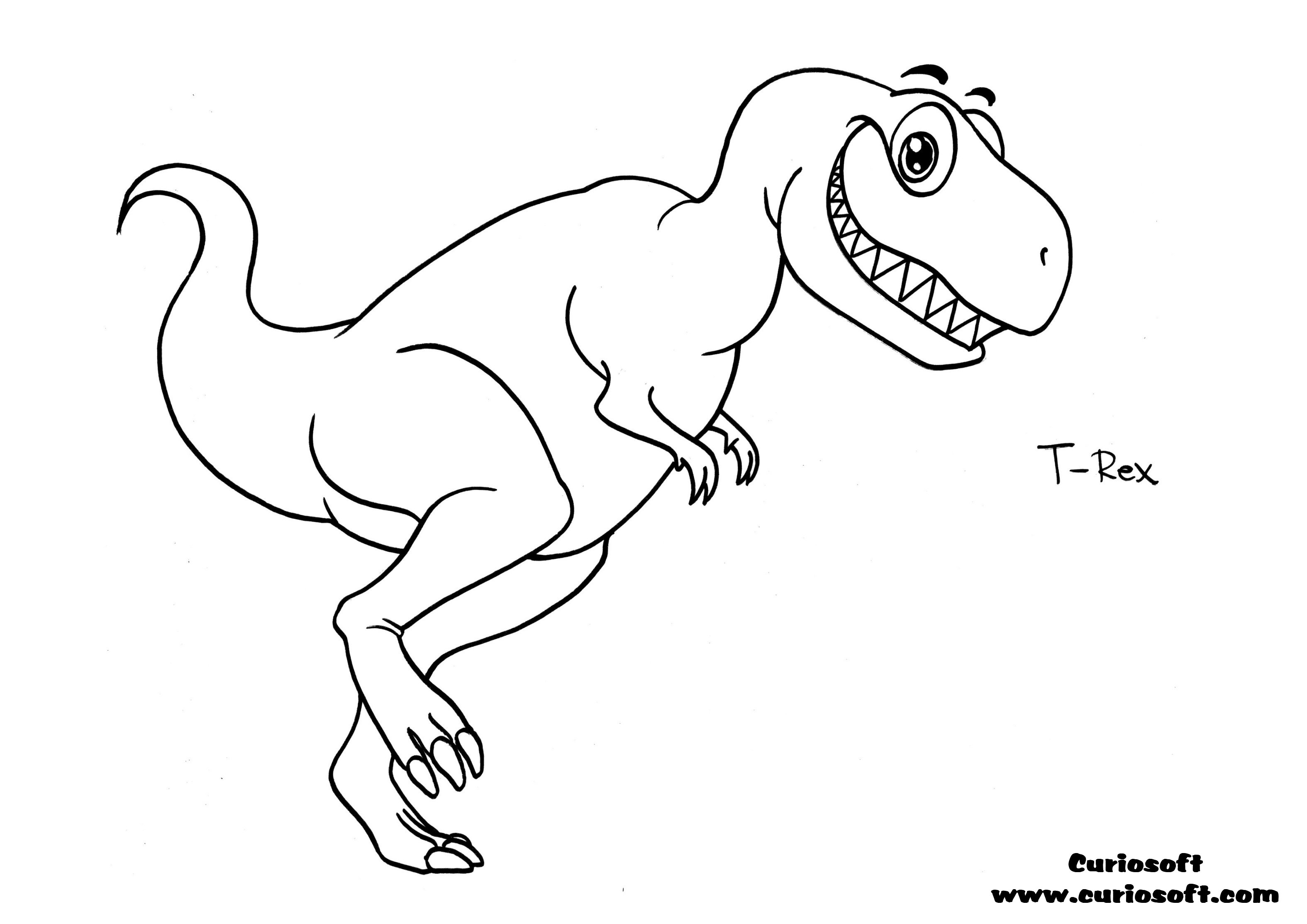 t rex dinosaur coloring pages - photo #3