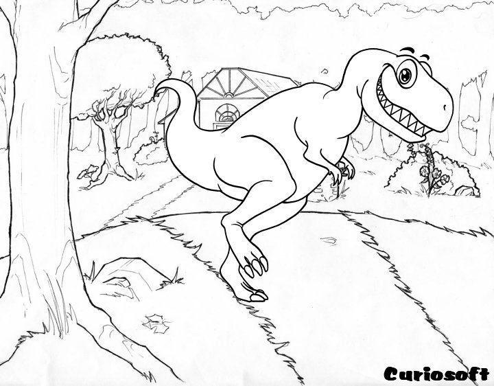 t rex dinosaur coloring pages - photo #50